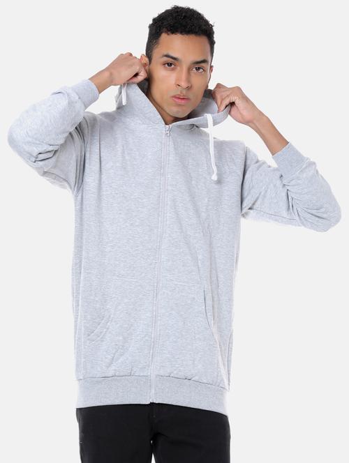 grey solid sweatshirt - 17284265 - Standard Image - 1