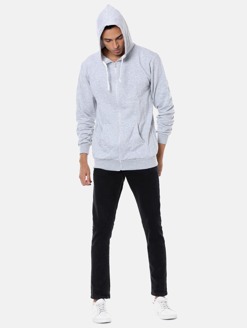 grey solid sweatshirt - 17284265 - Zoom Image - 4