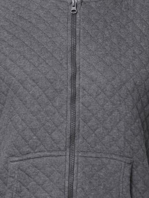 grey color block casual jacket - 17284267 - Standard Image - 5