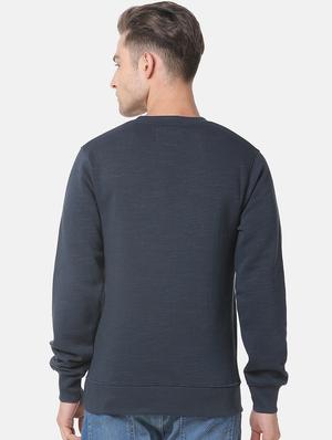 navy blue printed sweatshirt - 17284276 - Standard Image - 3