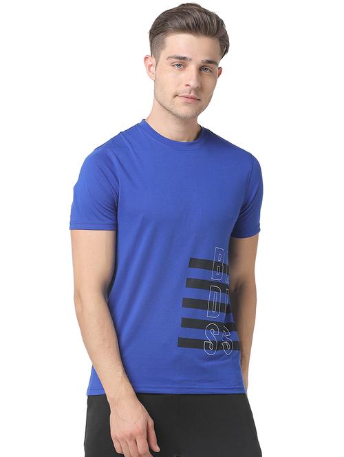 blue front print t-shirt - 17284281 - Standard Image - 1