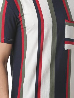 white striped pocket t-shirt - 17284284 - Standard Image - 5