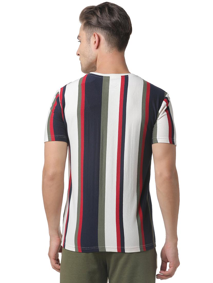 white striped pocket t-shirt - 17284284 - Zoom Image - 3