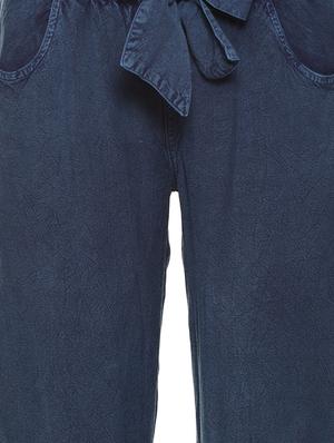 tie up waist frayed hem jeans - 17284432 - Standard Image - 5