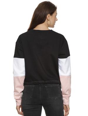 color block drawstring waist sweatshirt - 17284453 - Standard Image - 3