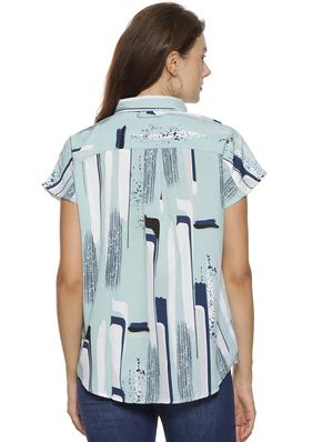 concealed placket abstract shirt - 17284498 - Standard Image - 3