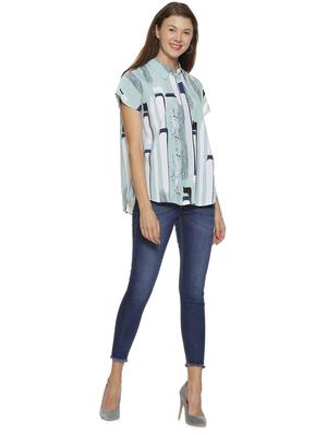 concealed placket abstract shirt - 17284498 - Standard Image - 4