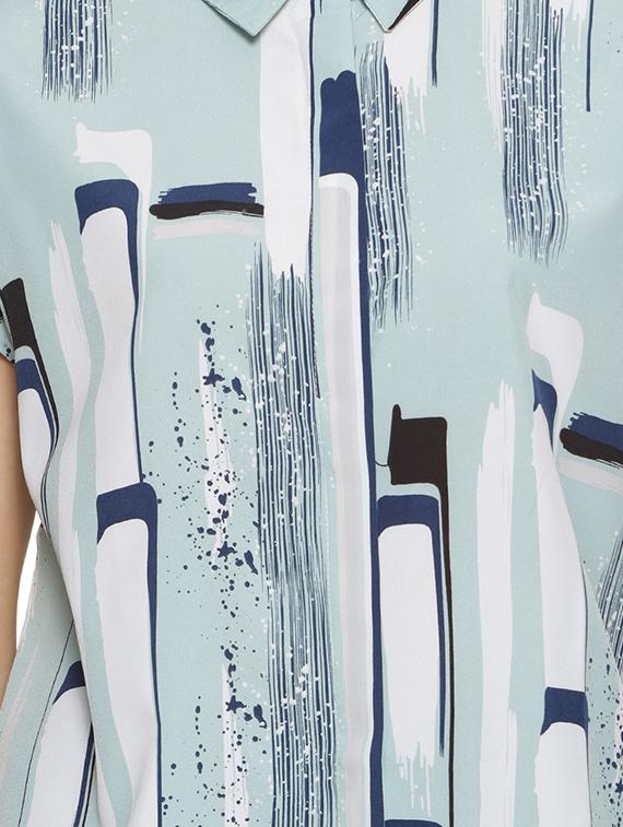 concealed placket abstract shirt - 17284498 - Zoom Image - 5