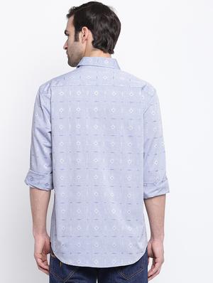 grey printed casual shirt - 17284560 - Standard Image - 3