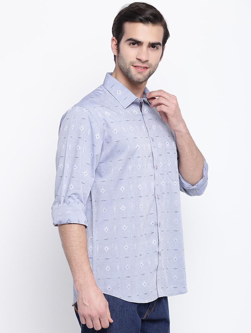 grey printed casual shirt - 17284560 - Zoom Image - 2