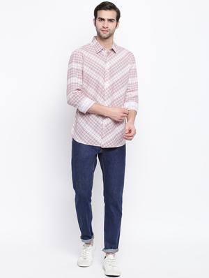 pink checkered casual shirt - 17284566 - Standard Image - 4