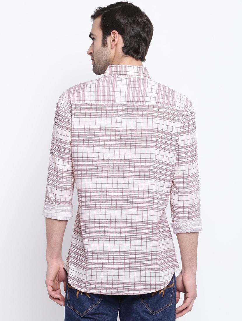 pink checkered casual shirt - 17284566 - Zoom Image - 3