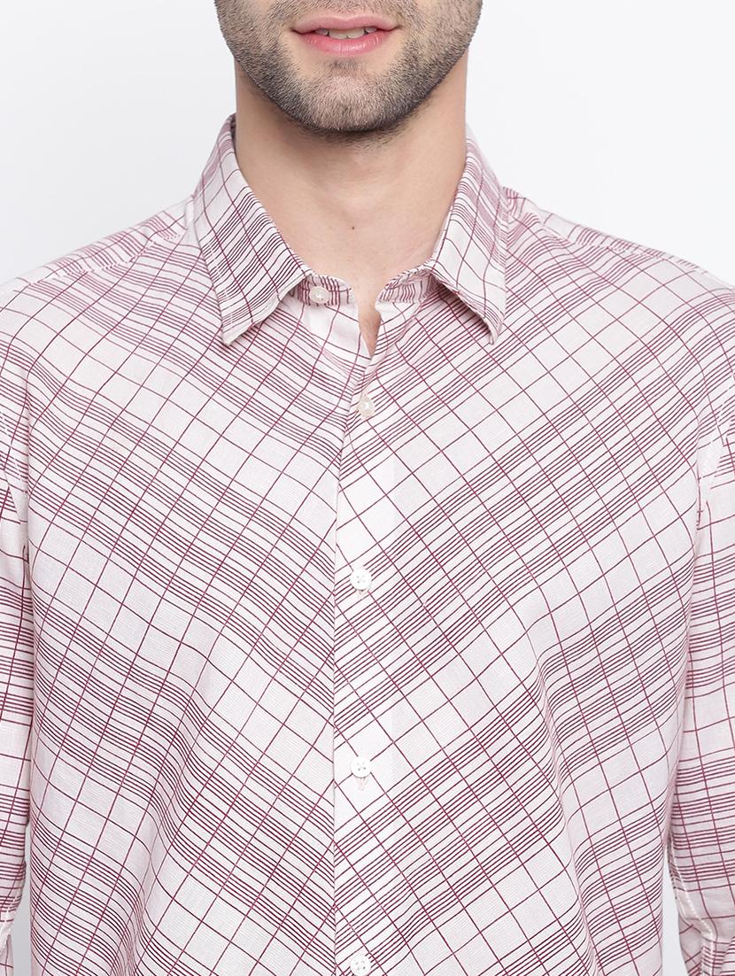 pink checkered casual shirt - 17284566 - Zoom Image - 5