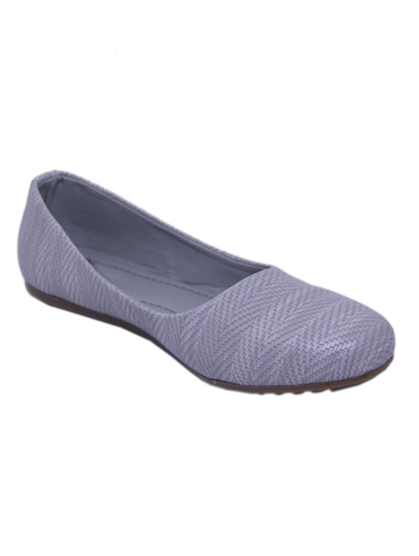 grey synthetic slip on ballerina - 17284772 - Zoom Image - 1