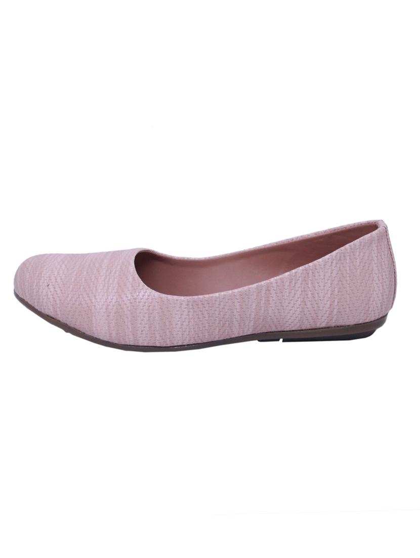pink synthetic slip on ballerina - 17284773 - Zoom Image - 2