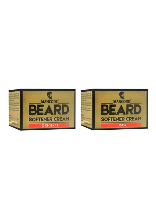 mancode beard softening cream original, 50 gm + mancode beard softening cream raw, 50 gm pack of 2 - 17284845 - Standard Image - 1