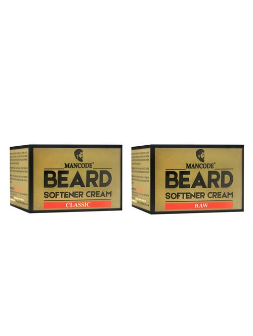 mancode beard softening cream classic, 50 gm + mancode beard softening cream raw, 50 gm pack of 2 - 17284848 - Standard Image - 1
