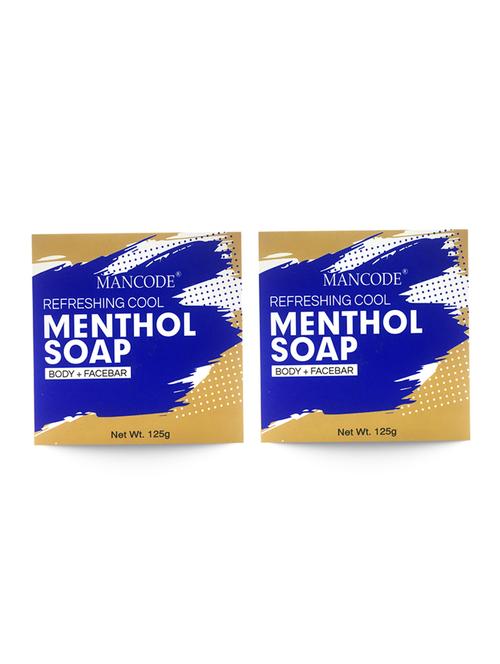 mancode refreshing cool menthol soap, 125gm- pack of 2 - 17284852 - Standard Image - 1