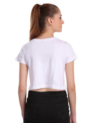 quirky text crop tee - 17285784 - Standard Image - 2