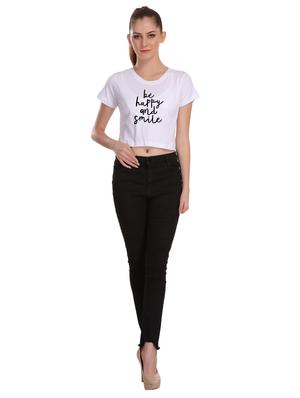 quirky text crop tee - 17285784 - Standard Image - 3
