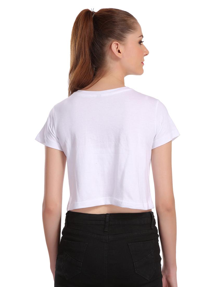 quirky text crop tee - 17285784 - Zoom Image - 2