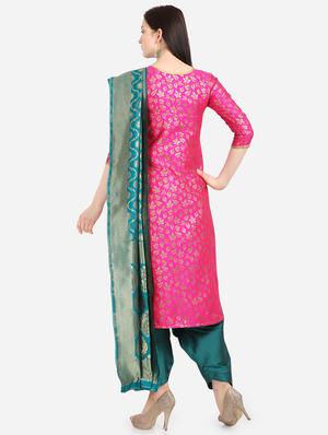 straight pant unstitched suit - 17285829 - Standard Image - 3