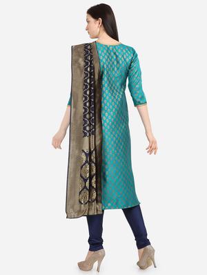 straight pant unstitched suit - 17285832 - Standard Image - 3