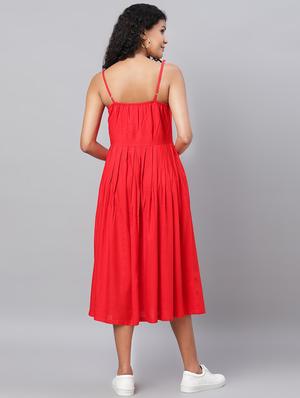 cami neck a-line dress - 17286096 - Standard Image - 3