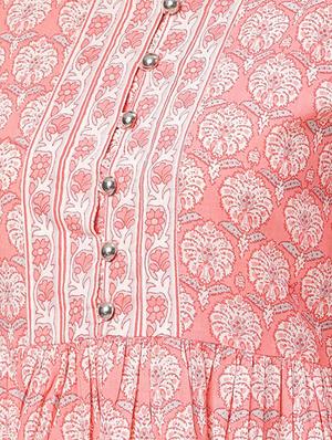 printed gathered dress - 17286099 - Standard Image - 4