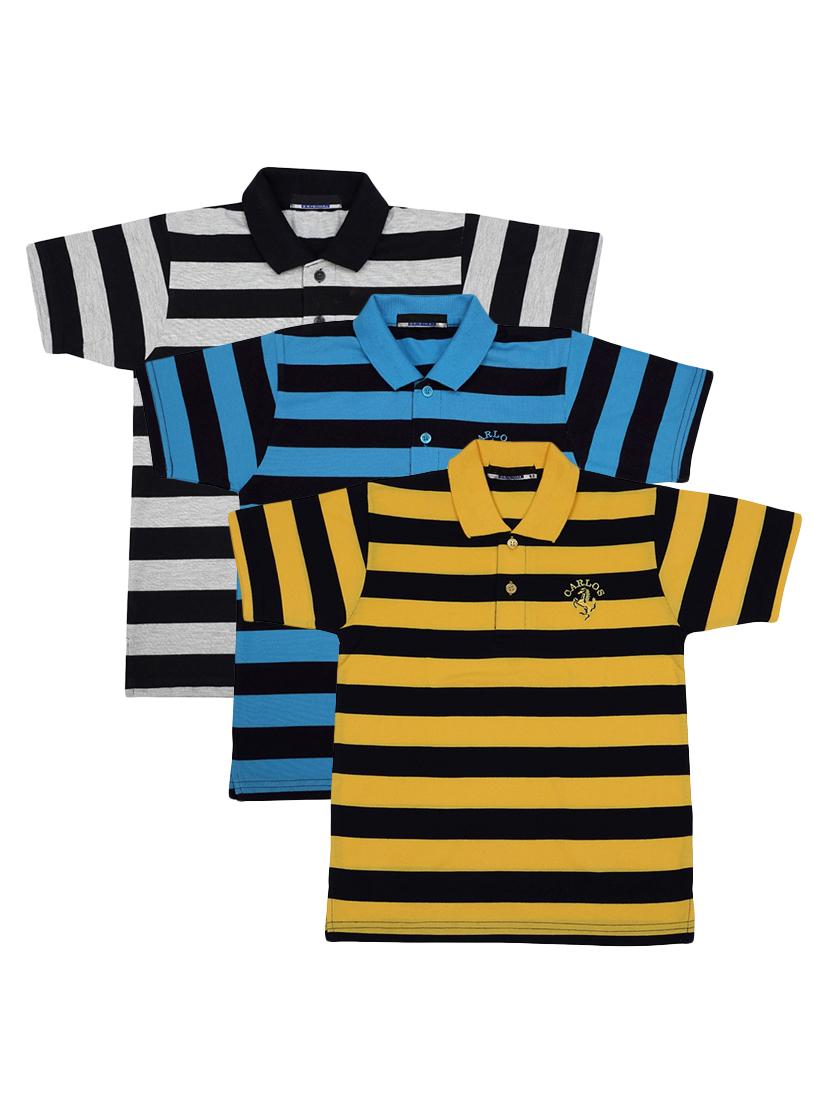 pack of 3 multi colored cotton t-shirt - 17286397 - Zoom Image - 1