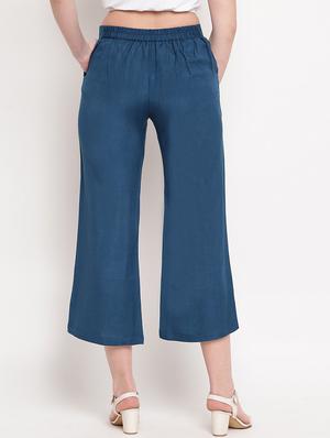 high rise flat front trouser - 17286654 - Standard Image - 3