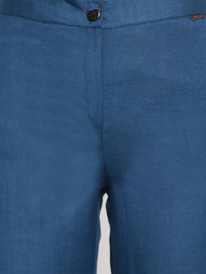 high rise flat front trouser - 17286654 - Standard Image - 5