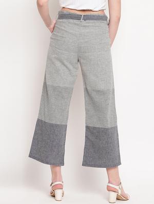 tie front striped trouser - 17286660 - Standard Image - 3
