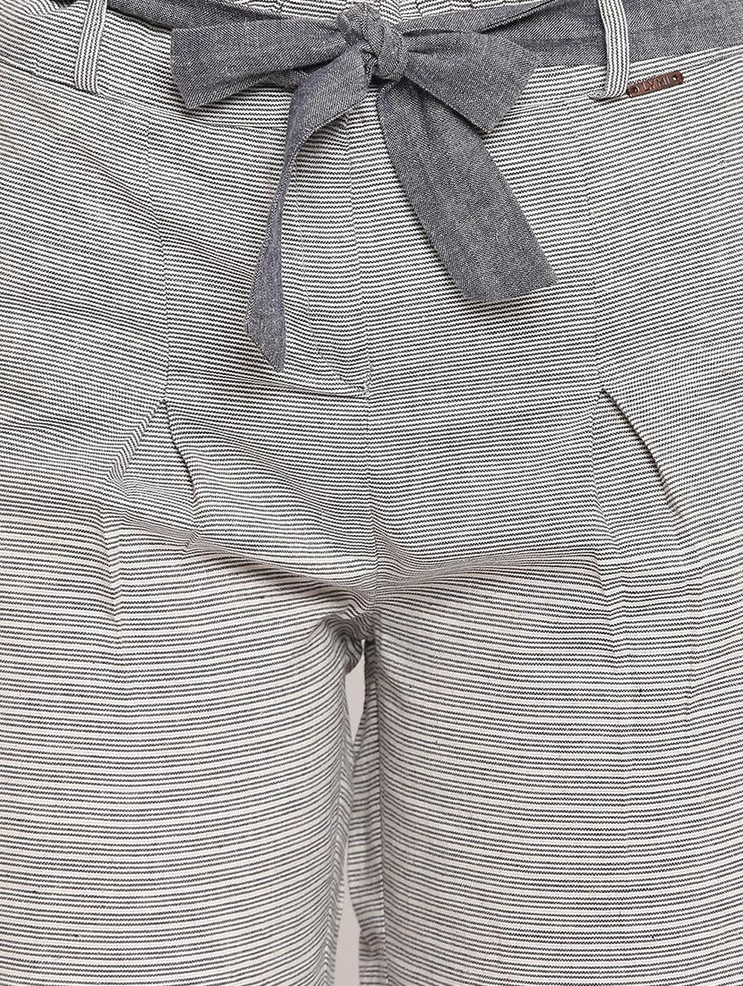 tie front striped trouser - 17286660 - Zoom Image - 5