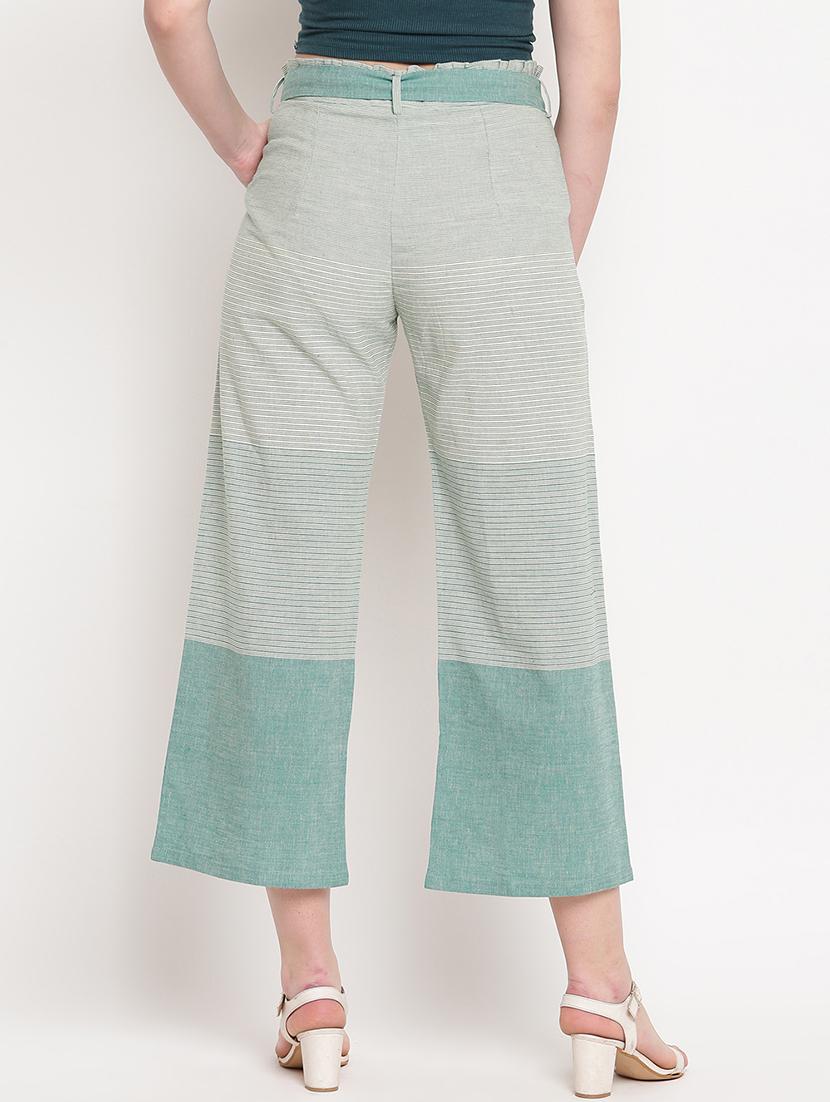 tie front striped trouser - 17286661 - Zoom Image - 3