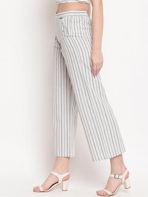 mid rise striped trouser - 17286663 - Standard Image - 2