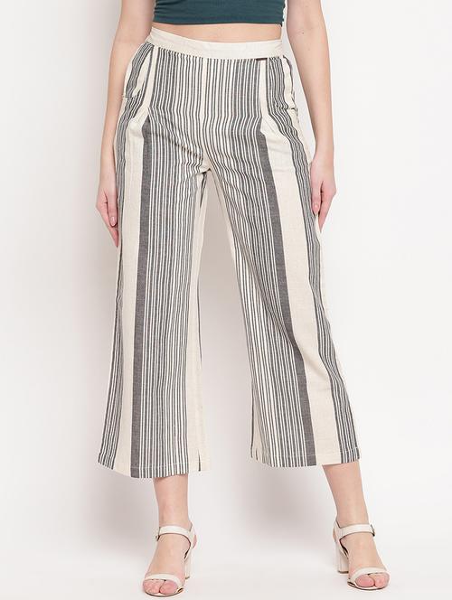 mid rise striped trouser - 17286664 - Standard Image - 1
