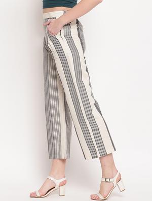 mid rise striped trouser - 17286664 - Standard Image - 2