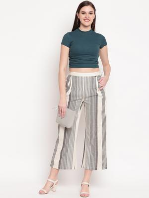 mid rise striped trouser - 17286664 - Standard Image - 4