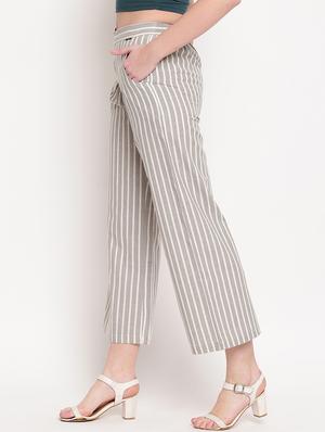 mid rise striped trouser - 17286665 - Standard Image - 2