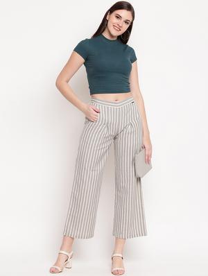mid rise striped trouser - 17286665 - Standard Image - 4