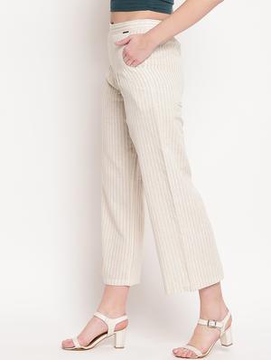 high rise striped trouser - 17286666 - Standard Image - 2