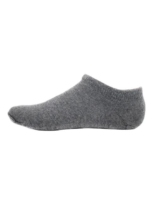 men grey solid ankle length sock - 17287630 - Standard Image - 1