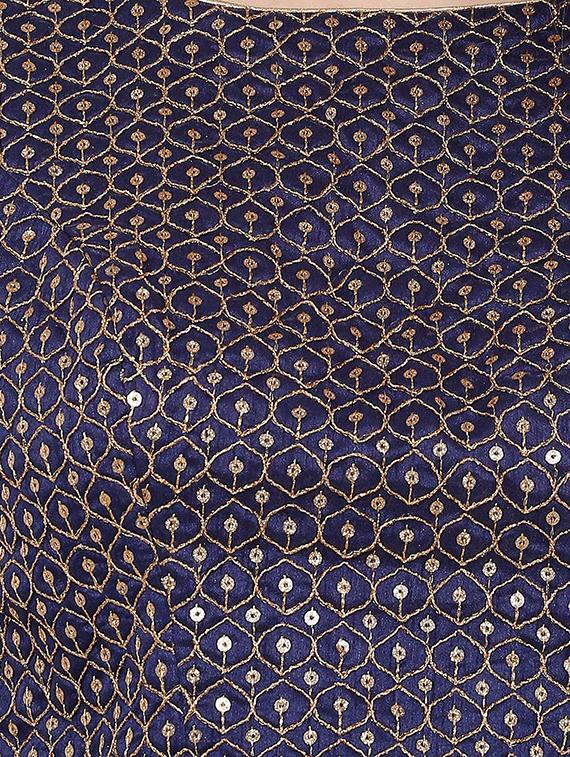self design embroidered blouse - 17287899 - Zoom Image - 4