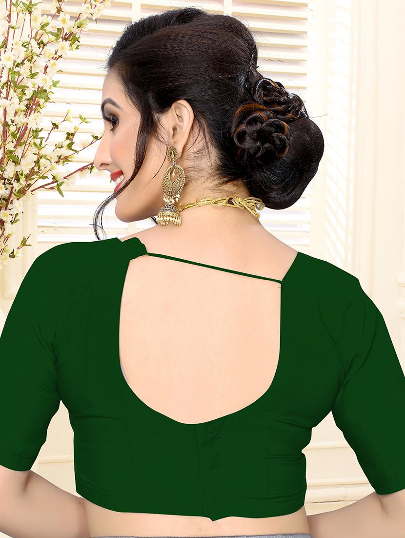 self design embroidered saree with blouse - 17288066 - Zoom Image - 4