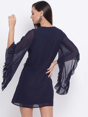 embellished detail a-line dress - 17288227 - Standard Image - 3
