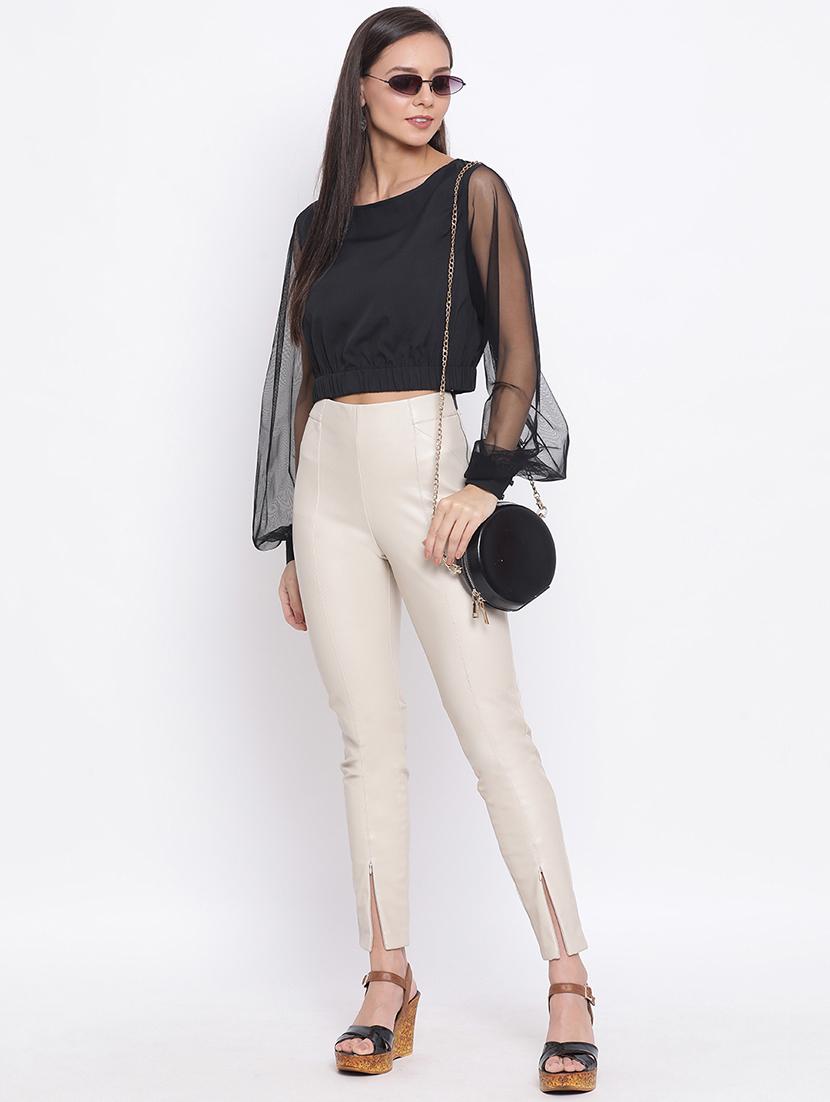 bishop sleeved crop top - 17288250 - Zoom Image - 4