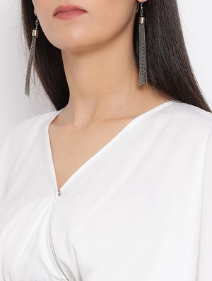 contrast tie back crop top - 17288324 - Standard Image - 5