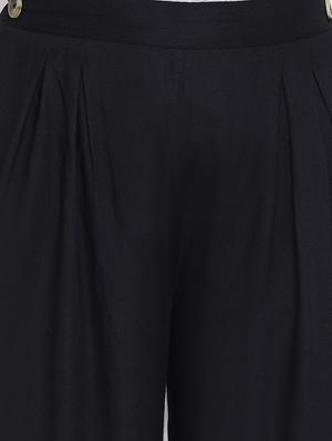 high rise pleated trousers - 17288457 - Standard Image - 5