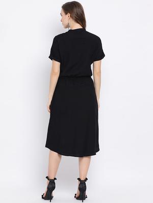 pocket detail a-line dress - 17288476 - Standard Image - 3